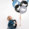 30 Pcs Wolf Balloons Wolf Birthday Party Decoration Balloons 12 Inches Latex Balloons for Baby Shower Birthday Party Animal Party Decor Supplies