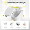 FERRISA Dog Clippers for Grooming, Small Dog Clipper Dog Grooming Kit with 4 Blade Heads, Low Noise Dog Grooming kit for Dogs Hair, Dog Clippers of Eyes, Ears, Face, Rump