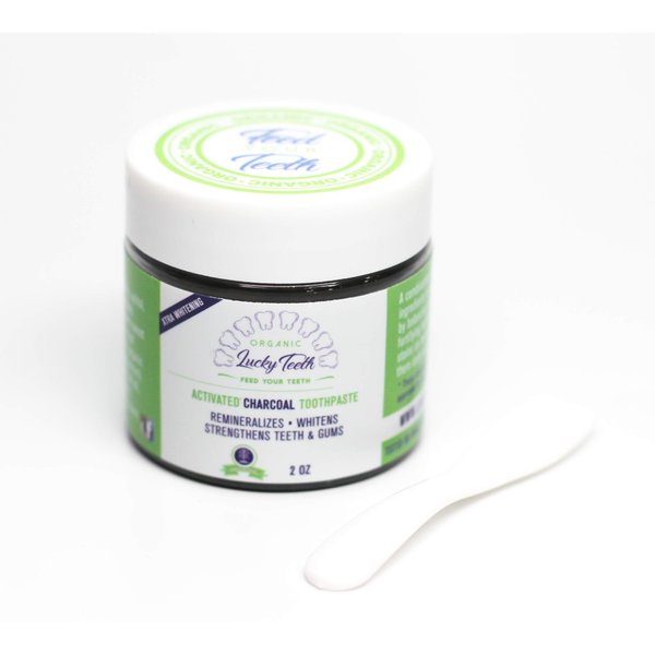 Charcoal Toothpaste Xtra Whitening Toothpaste - by Lucky Teeth - All Natural, Organic, Remineralizing and Fortifying