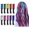 EBANKU Temporary Hair Chalk Comb, 10 Color Washable Hair Chalk Set for Girls Kids Gifts on Cosplay DIY Halloween Christmas Day Birthday Party