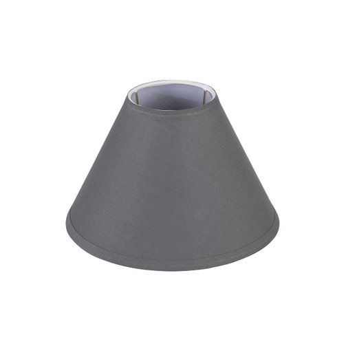 Aspen Creative 55002, Empire Uno Lamp Shade, Dark Gray, 4" Top x 10" Bottom x 7" Slant Height, Slip UNO 33mm