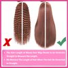 TopSilky 13X6 Reddish Brown Lace Front Wigs Human Hair Auburn Brown Kinky Curly Lace Front Human Hair Wig Pre Plucked with Baby Hair 180% Density HD Lace Frontal Wigs Human Hair 22 Inch