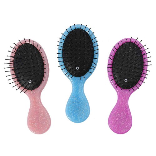 Toddler Detangler Hair Brush Travel Detangling Brushes 3Pcs Women Valentines Day Best Gift Small Wet Hair Brush For Baby Kids Pocket hairbrush Pro, for Curly Hair, Wet Dry Hair Tangle Brush