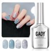 GAOY Jelly Blue Gel Nail Polish, 16ml 2 Colors 1669 1350 Glitter Soak Off UV Gel Polish Set for Nail Art DIY Manicure at Home, Prismatic Ocean