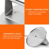 HULISEN Burger Press with Lip, Stainless Steel Burger Smasher, 6 Inch Hamburger Grill Press for Flattening Hamburger Patty, Smashing Burger, BBQ Griddle Cooking Tool, Griddle Accessories Kit