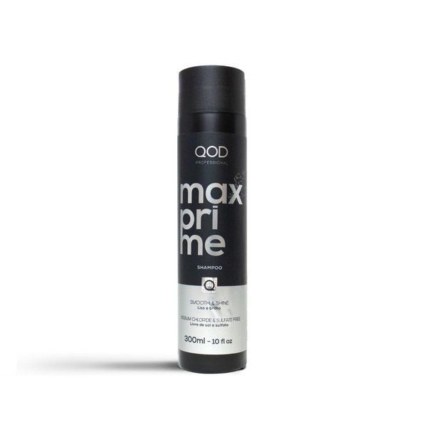 QoD MAX PRIME SHAMPOO 300ML -10 FL OZ / FOR STRAIGHT OR STRAIGHTENED HAIR / PROLONG THE SMOOTH EFFECT OF HAIR TREATED WITH HAIR STRAIGHTENING TREATMENT.