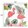 100 Pcs Pink Flamingo Luncheon Napkins Disposable Tropical Flamingos Hawaiian Luau Lunch Napkin for Summer Pool Beach Birthday Dinner Party Supplies