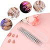 5 Pcs Nail Dotting Tool Nail Art Pens for Painting Nails, Stainless Steel Dot Paint Pens Professional Nail Design Dotting Pen Tools for Home Beauty Nail Salon