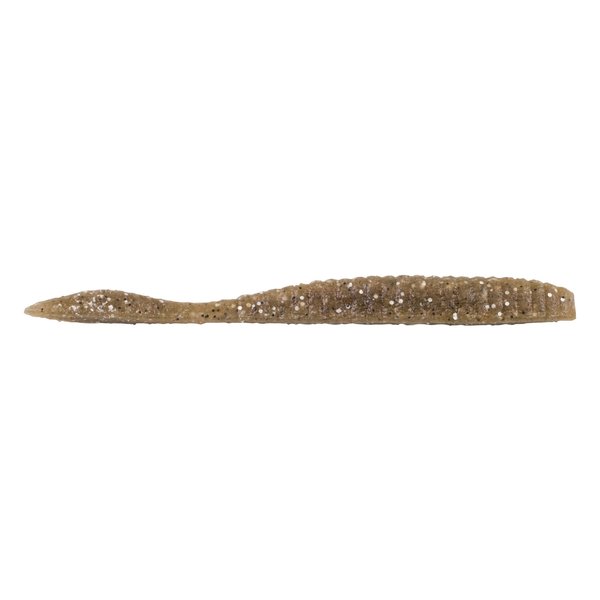 Berkley PowerBait® MaxScent Flat Worm Finesse Fishing Bait, Natural Shad, 3.6in | 9cm, Irresistible Scent & Flavor, Versatile Profile, Ideal for Drop Shot Presentation
