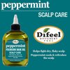 Difeel Peppermint Scalp Care Hair Oil 7.1 oz.- Deluxe 2-PC Gift Set