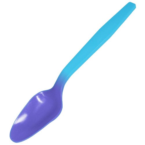 Color Changing Reusable Mood Spoon, Set of 24, Assorted Colors, BPA Free, reacts to cold food temperatures and changes color - perfect for ice cream - MADE IN USA