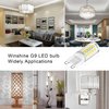 winshine G9 LED Bulb T4 Chandelier Light Bulbs 5000K Daylight, 4W (40W Halogen Replacement) G9 Bi Pin Ceramic Base, 120V AC 360°Beam Angle for, Barthroom Lamp, Crystal Wall Lamp Not-Dimmable 6 Pack