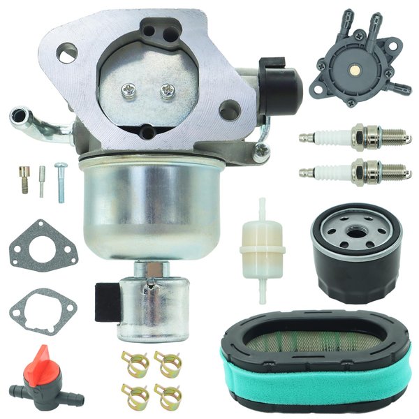 Carburetor Fit for Kohler KT725 KT730 KT735 KT740 KT745 with Air filter/oil filter Fuel pump Parts, Replaces 16 853 19S, 32 853 63S, 32 853 67-S