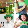 Konsait St Patricks Day Tattoos Temporary Tattoo Kids Shamrock Tattoo Stickers Fake Tattoos Irish Parade Green St Patricks Day Party Favors St Patricks Day Accessories Face Tattoos for Kids Adult
