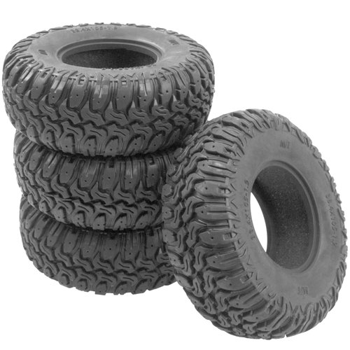 ShareGoo 1.9 inch RC Crawler Tires Rubber Mud Tires OD 103mm Compatible with Axial SCX10 90046 AXI03007 Tamiya CC01 D90 1/10 RC Crawler 1.9'' Beadlock Wheel Rims