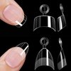 HWHUNO Extra Short Half Cover Almond Nails&Small Tapered Square Nail Tips Gel x Clear Set,240Pcs Soft Gel Almond Nail Tips Pre Shaped with 240Pcs XS Square Nail Tips for Nail Extension 12 Sizes