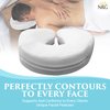 NRG Memory Foam Massage Table Face Cradle Pad with Ultra-Soft Fleece Cover - Head Rest Cushion Pillow Pad Eliminates Pressure Points for Instant Relief - Temperature and Pressure Sensitive Foam
