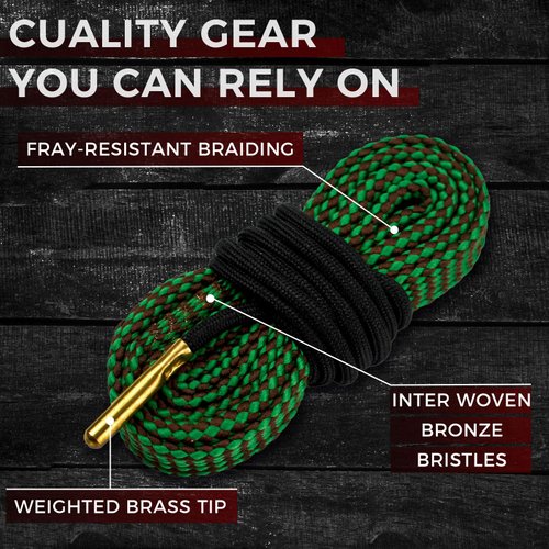 PINGMIC Bore Cleaner, Gun Cleaner for 22Cal/5.56mm/.223Cal/22LRCAL, Reusable Bore Cleaner for Gun Cleaning