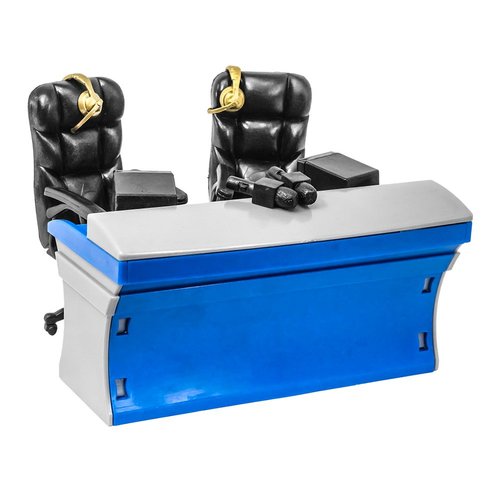 Ultimate Blue & Gray Commentator Table Playset for Wrestling Action Figures