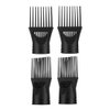 Healifty 4Pcs Blow Dryer Comb Attachment air Dryer Blower Concentrator Nozzle Brush Attachments for Hairdressing Styling Salon Tool (Black)