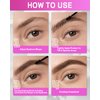 Eyebrow Gel Set with Brow Tool-Waterproof Taupe Tinted Eye Brow Gel & Clear Brow Setting Glue,Longlasting Brow Tinting Gel Brow Filler for Eyebrows,Thanksgiving Eyebrow Makeup Gift Kit for Women-01+02