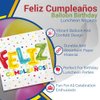 Unique Feliz Cumpleanos Birthday Balloons Multicolor Paper Luncheon Napkins (Pack of 16) - Eye-Catching & Eco-Friendly Napkins - Perfect for Memorable Birthday Parties