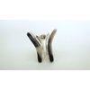 Generic Small mini clear brown black white gray marbled hair claw clip