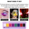 Yeweian 8 Colors Water Activated Eyeliner Palette Liquid Eyeliner Colorful Set Hydra Graphic Eyeliner Makeup Neon Face Paint Glow UV Black White Red Face Body Paint,Clown Makeup Kit (02)