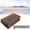 Outdoor Square Hot Tub Cover, Waterproof Sunproof SPA Cover Protector 90.9x90.9x11.8in (Coffee)