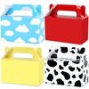 12Pcs Cartoon Story Birthday Party Favor Boxes for Toy Inspired Game Story Party Decorations Cow Print Sky Blue Cloud Treat Boxes Toy Party Goodies Boxes for Kids Birthday Baby Shower Party Supplies
