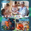CroBlissful 100 Pcs Mini Alien Figures Colorful Little Alien Figurines for Halloween Party Favors Hide and Seek Rubber Tiny Aliens Toy Mini Alien Action Figure for Halloween Birthday Goodie Bag