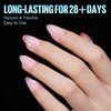 TOMICCA Short Almond Gel x Tips - Almond Shape Acrylic Nail Tips, Soft Gel Nail Tips Full Cover Nail Extensions 240pcs for Beginner and Professional 12 Sizes