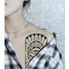 Oottati 6 Sheets Arm Leg Waterproof Temporary Tattoos Shoulder Turtle Sun Eye Totem