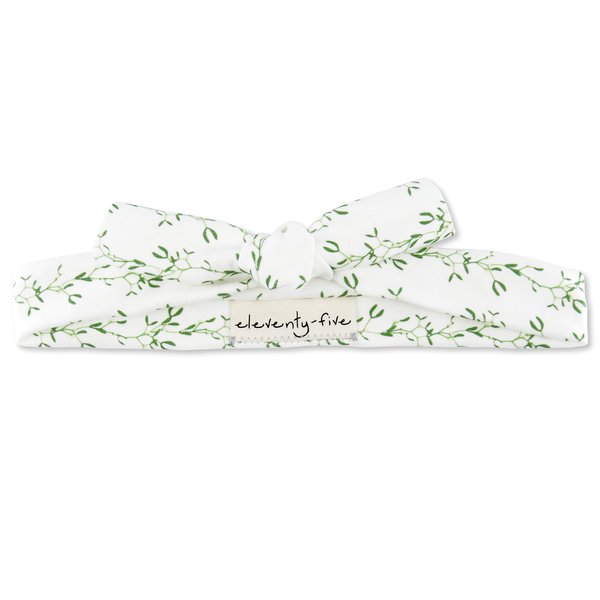 Organic Knotted Adjustable Headbands for Women - Mistletoe