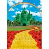 Green Castle Yellow Brick Road Backdrop for Party Decorations 5x7FT Rainbow Floral Castle Gold Brick Road Photography Background Baby Shower Princess Party Decorations Supplies