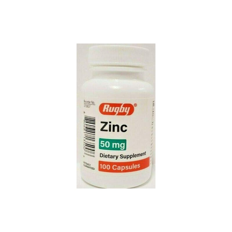 Rugby Zinc 50 mg 100 Capsules - Everymarket