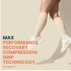 Gripjoy Compression Socks with Grips for Women & Men - 15-20mmHg - Knee High Non-slip Socks