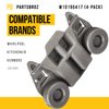 PartsBroz Kitchenaid Dishwasher Rack Wheels WPW10195417 W10195417 Whirlpool Dishwasher Wheels Lower Rack Kenmore Roller Part KDTE104ESS1 KDTE104ESS2 KDTM354DSS4 KDTE104DSS0 KDFE104DSS4 KDTE104DSS1