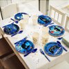 Naozinebi 60Pcs Video Game Party Plates Gaming Party Tableware Set 7Inch Blue Game On Theme Party Decoration Gamer Disposable Dinnerware for Boy Gaming Video Game Game On Birthday Party Supplies
