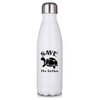Premium White 17oz Double Walled Insulated Cola-Shaped Stainless Water Bottle/Save The Turtles