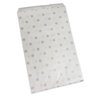 CuteBox Flat Paper Silver Polka Dot White Gift Bags (6" x 9") for Merchandise, Crafts, Party Favors, Retail, Handmade Goods, Arts and Crafts, Outdoor Events, Holidays, Weddings 200pc