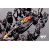 Racing RB18#1 Max Verstappen Winner Abu Dhabi GP (2022) with Pit Crew Set Limited Edition to 5000 Pieces Worldwide 1/64 Diecast Model Car by True Scale Miniatures MGTS0007