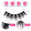 False Eyelashes Natural Look Synthetic Fibers Long Big Eyelashes Lashes Pack 10 Pairs by PANLOPU (B13-11x15x13mm)