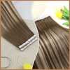 Hair Tape in Extensions Human Hair Ombre Blonde Sunny Tape in Real Human Hair Extensions Medium Brown Ombre Platinum Blonde Balayage Tape in Remy Hair Extensions Ombre Blonde 20pcs 50g 14inch