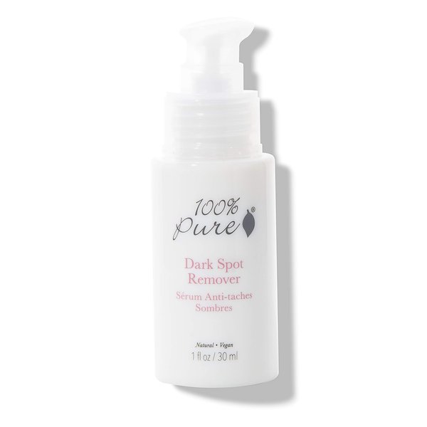 100% PURE Dark Spot Remover, 1 oz, Reduces Dark Spots, Age Spots, Evens Skin Tone, Diminish Spots, Vegan Dark Spot Remover, Natural Serum
