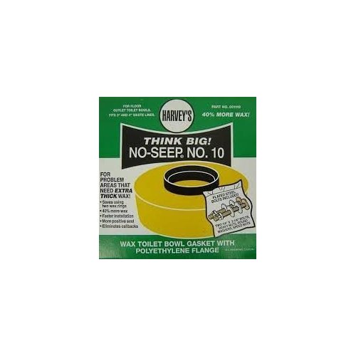 NoSeep 10 Toilet Gasket Wax Ring with Boltss