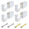 Nose Piercing Kit, 4 Pack Self Nose Piercing Gun Safety Disposable Nose Percinging Kit with Surgical Steel Nose Rings Stud Piercings Kits Nose Piercing