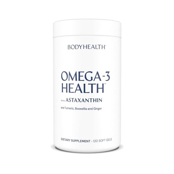BodyHealth Omega 3 Health (120 Soft Gels), Fish Oil Supplement, Heart Health, Brain Health, Fish Oil Pills, Omega 3 Fatty Acid Supplements, Omega 3 Fish Oil Vitamins, 2 Month Supply