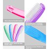 Larbois Nail Brush for Cleaning Fingernails, 4Pack Handle Grip Nail Brushes Fingernail Brush for Cleaning Nail Scrub Brush for Toes and Nails Women Men (Color3)