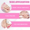 8Pcs Toe Separators for Pedicures, Silicone Toe Spacers for Women Men, Washable Toenail Dividers for Nail Polish/Toenail Trimming, Repeatable Toe Seperator for Separating Toenails